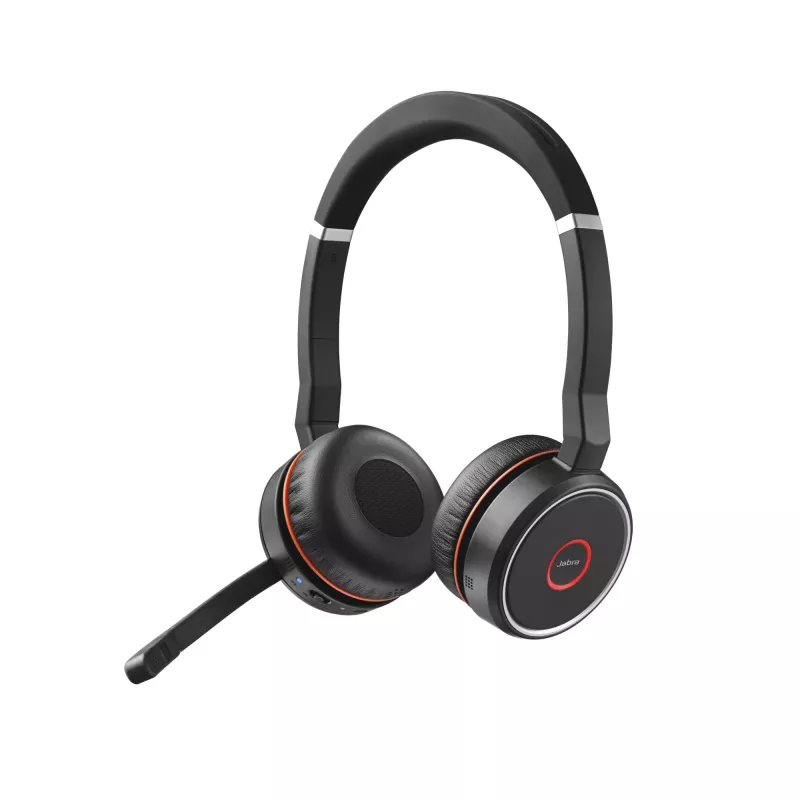 Jabra Evolve 75 SE - UC Stereo su įkrovimo stotele, laidinis ir belaidis, skambučiai/muzika, 20 - 20000 Hz, 177 g, ausinės, juodos