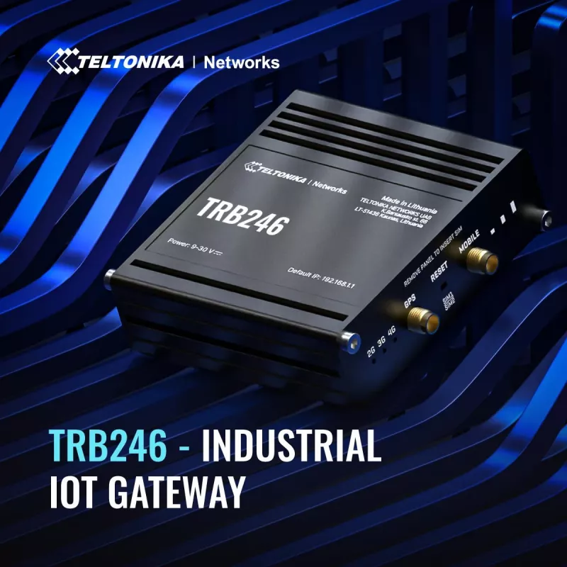 TELTONIKA TRB246 pramoninis 4G LTE maršrutizatorius
