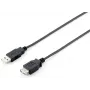 USB 2.0 tipo A ilginamasis kabelis vyriškas–moteriškas Equip 128852 5m juodas
