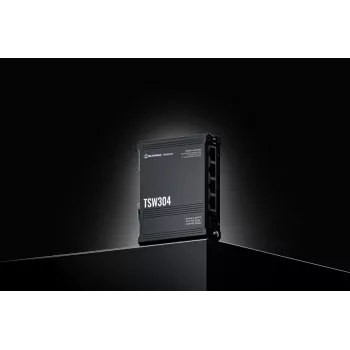 TELTONIKA TSW304 Pramoninis nevaldomas 4 prievadų Gigabit Ethernet komutatorius