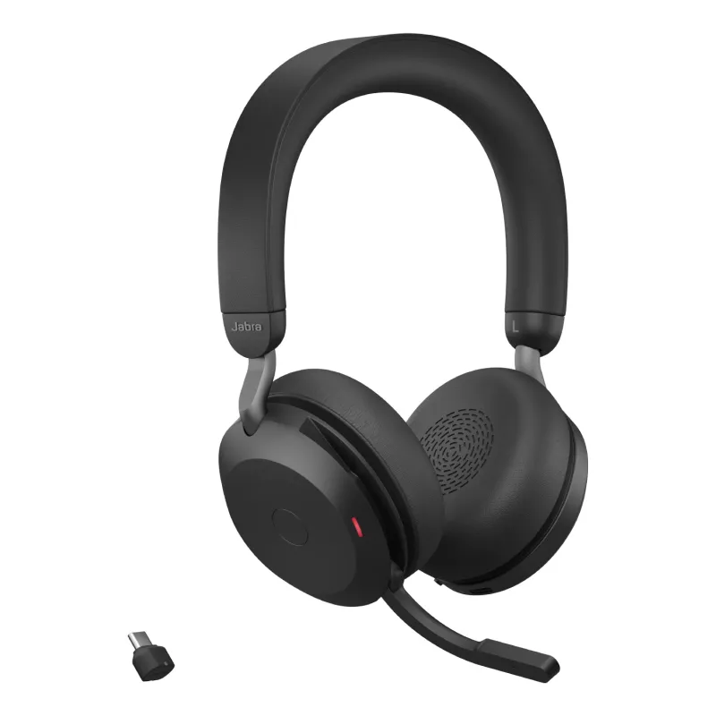 Jabra Evolve2 75 - USB-C UC - Juoda, laidinis ir belaidis, Biuras/Skambučių centras, 20 - 20000 Hz, 197 g, Ausinės, Juoda