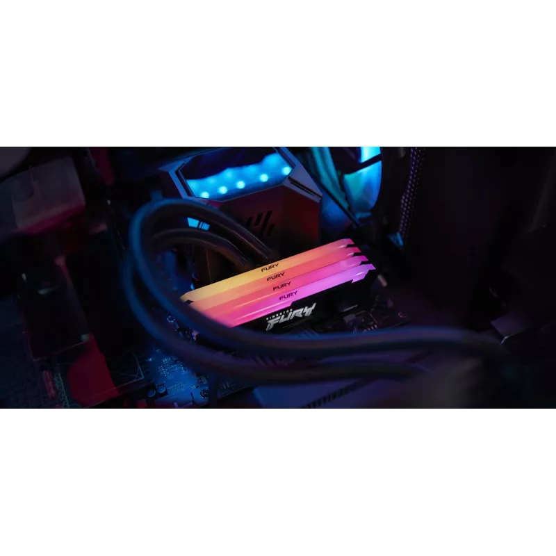 Kingston FURY Beast 8GB DDR4 3200MHz CL16 RGB atminties modulis