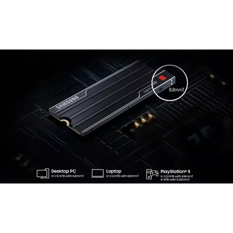 Samsung 9100 PRO Heatsink PCIe 5.0 NVMe M.2 SSD – 1 TB