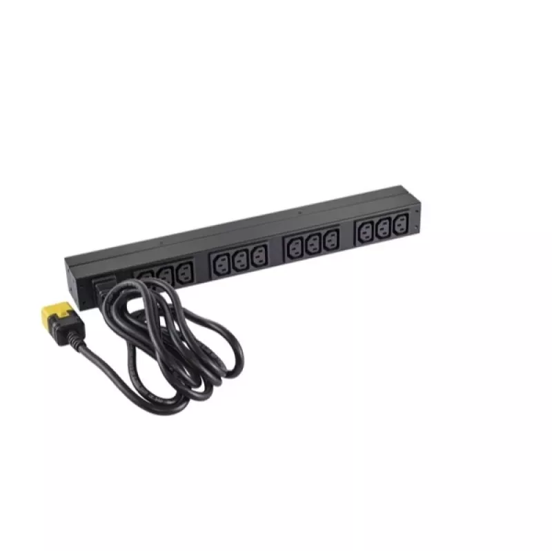 APC NetShelter Basic Rack PDU, 1U, 1 fazė, 3,7 kW 230V 16A arba 3,3 kW 208V 16A, 12x C13 lizdai, C20 laidas