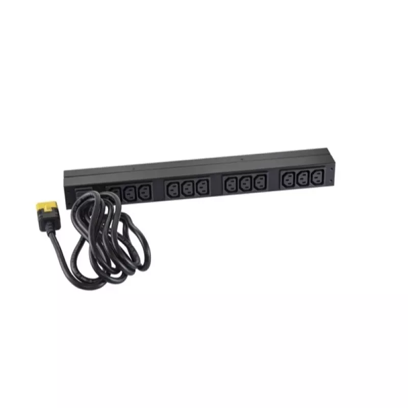 APC NetShelter Basic Rack PDU, 1U, 1 fazė, 3,7 kW 230V 16A arba 3,3 kW 208V 16A, 12x C13 lizdai, C20 laidas