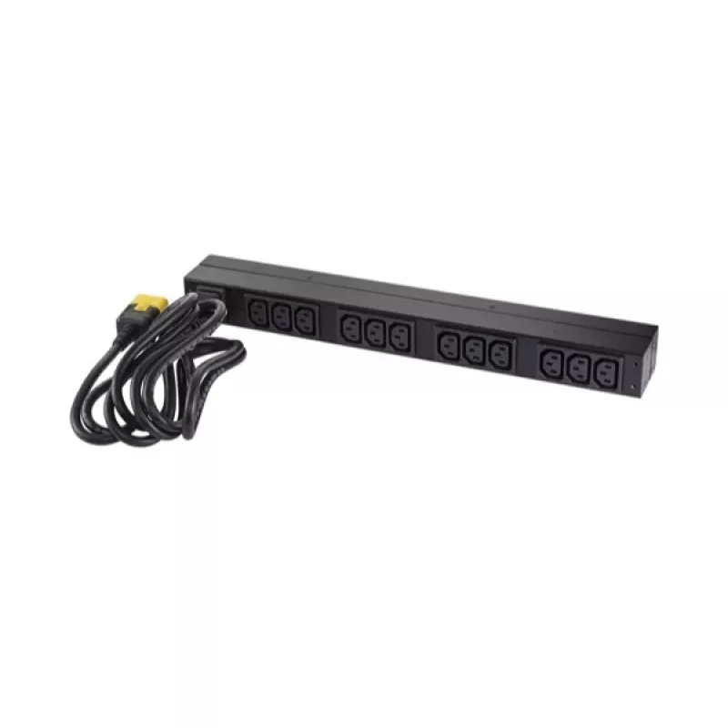 APC NetShelter Basic Rack PDU, 1U, 1 fazė, 3,7 kW 230V 16A arba 3,3 kW 208V 16A, 12x C13 lizdai, C20 laidas