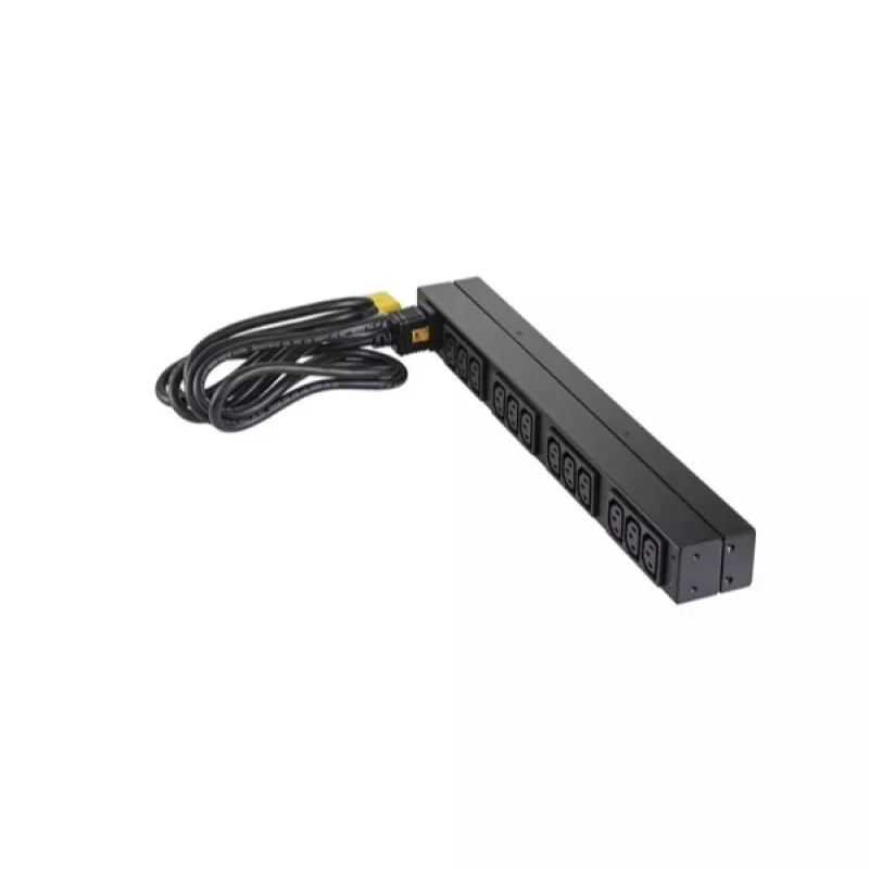 APC NetShelter Basic Rack PDU, 1U, 1 fazė, 3,7 kW 230V 16A arba 3,3 kW 208V 16A, 12x C13 lizdai, C20 laidas