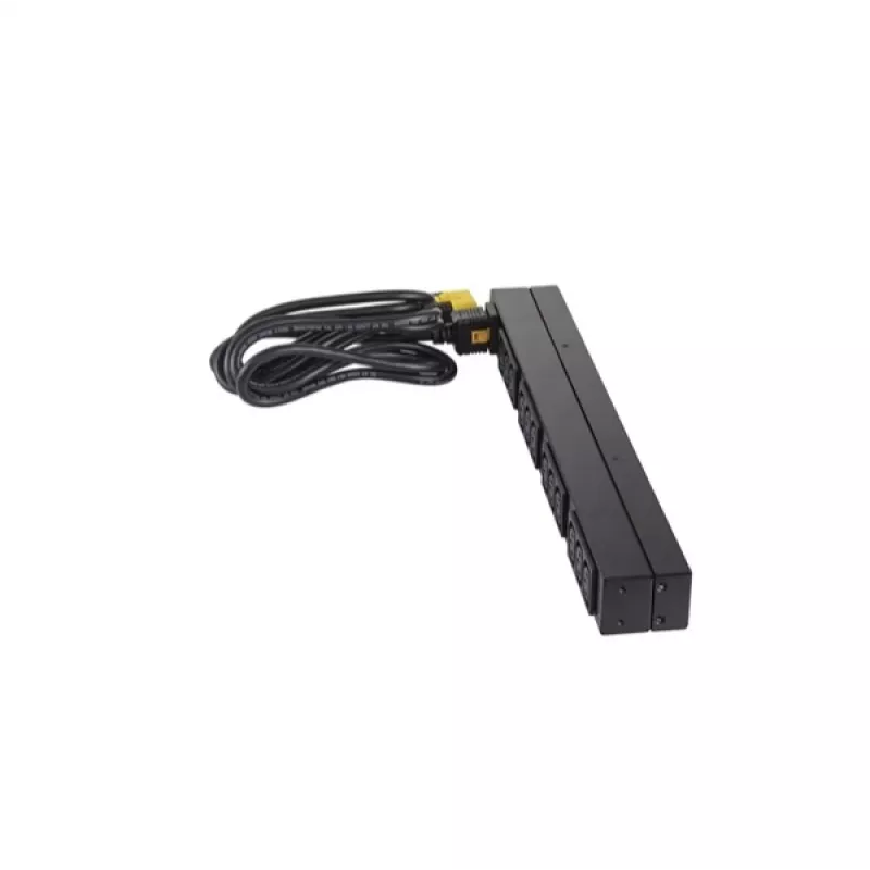 APC NetShelter Basic Rack PDU, 1U, 1 fazė, 3,7 kW 230V 16A arba 3,3 kW 208V 16A, 12x C13 lizdai, C20 laidas