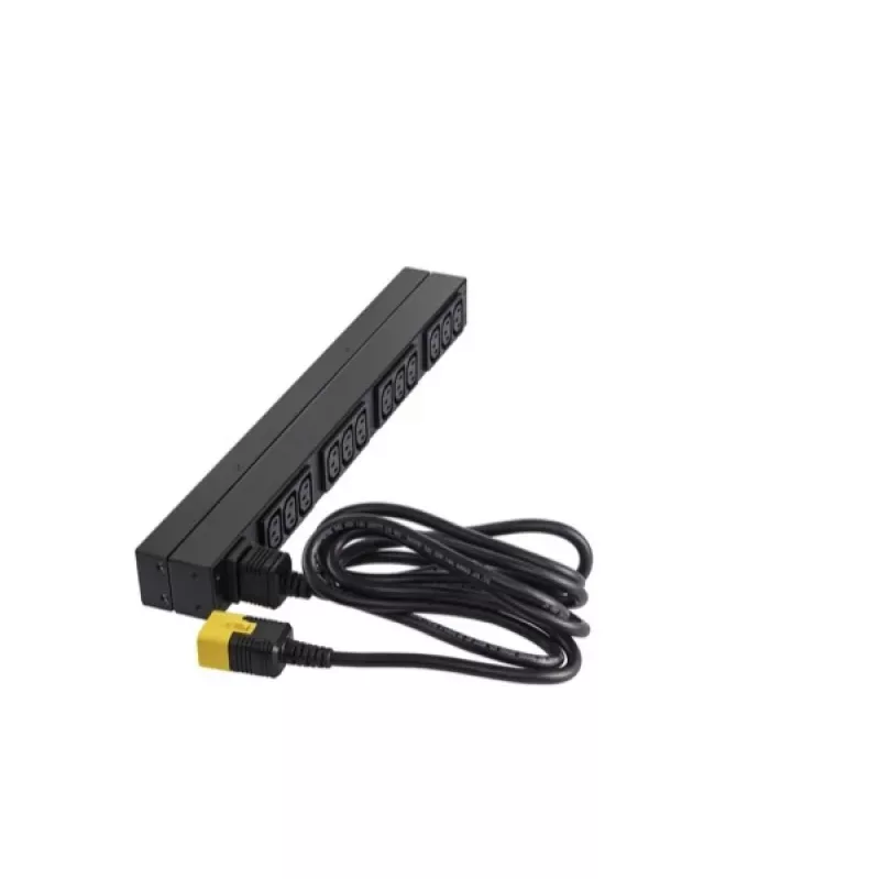 APC NetShelter Basic Rack PDU, 1U, 1 fazė, 3,7 kW 230V 16A arba 3,3 kW 208V 16A, 12x C13 lizdai, C20 laidas