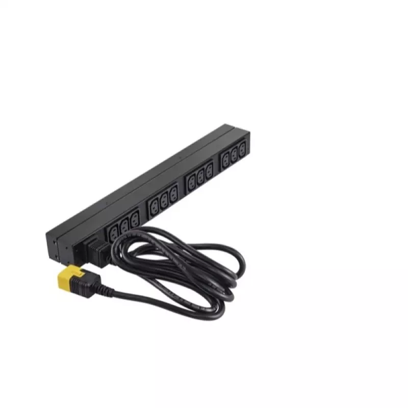 APC NetShelter Basic Rack PDU, 1U, 1 fazė, 3,7 kW 230V 16A arba 3,3 kW 208V 16A, 12x C13 lizdai, C20 laidas