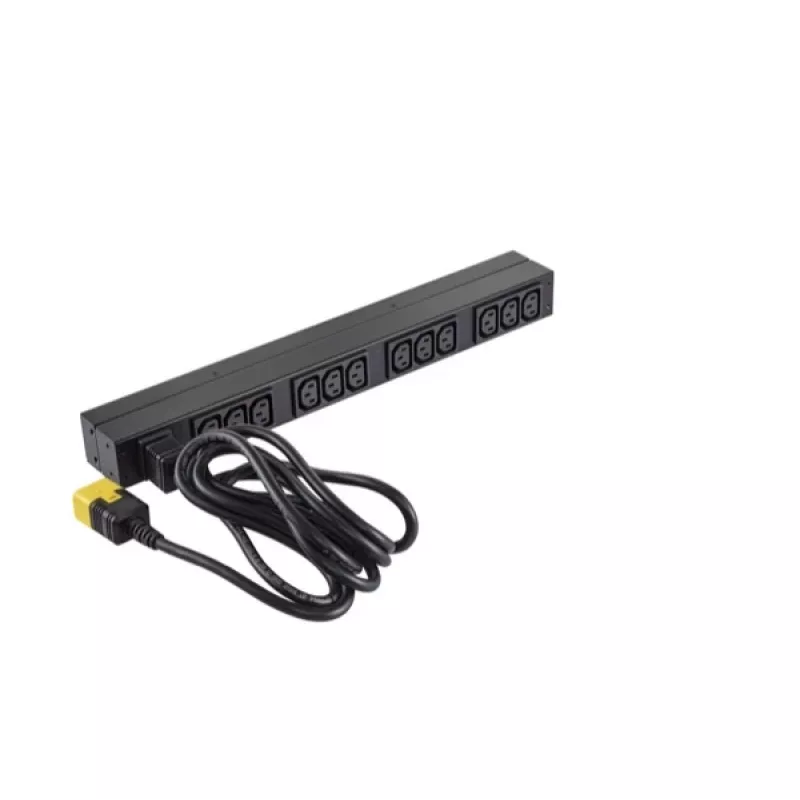 APC NetShelter Basic Rack PDU, 1U, 1 fazė, 3,7 kW 230V 16A arba 3,3 kW 208V 16A, 12x C13 lizdai, C20 laidas