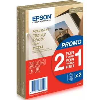 Epson Premium Glossy Photo Popierius - 10x15cm - 2x 40 Lapų