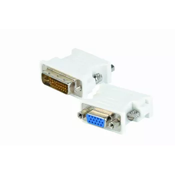 GEMBIRD Adapteris DVI-A (vyriškas) į VGA 15 kontaktų HD (3 eilės) (moteriškas)