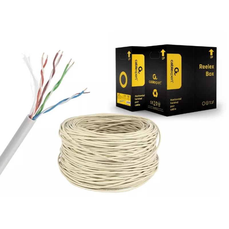 GEMBIRD tinklo kabelis - Cat 5e - UTP - 304 m - pilkas
