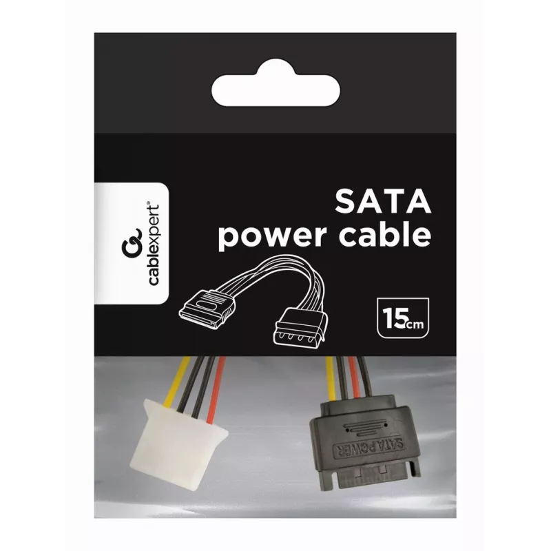 Gembird CC-SATA-PS SATA maitinimo laidas 15 cm (vidinis, plokščias)