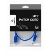 Gembird PP12-0.5M/B - Patch laidas - Cat5e - UTP - 0,5 m - Mėlynas