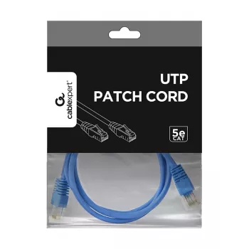 Laidas GEMBIRD Patch Cable - Cat 5e - UTP - 1 m - Mėlynas