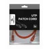 Gembird PP12-1M/R – Kištukinis laidas Cat5e UTP 1m raudonas