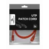 Gembird PP12-2M/R – Patch laidas Cat5e UTP 2 m raudonas