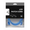 Gembird PP12-3M/B - Patch kabelis Cat5e UTP 3m mėlynas