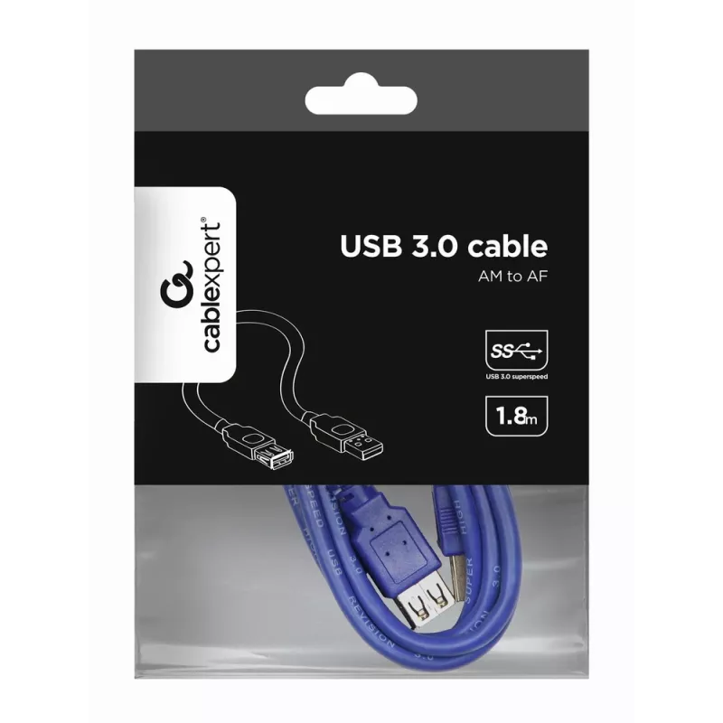 GEMBIRD USB 3.0 ilginimo laidas 2,0 m
