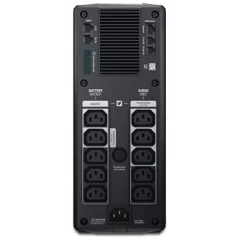 APC Back-UPS Pro 1500VA/865W, bokštinis, 230V, 10x IEC C13, AVR, LCD, keičiama baterija