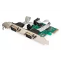 DIGITUS Serial I/O, 2 prievadų, PCIe papildymo plokštė su 2 x DB9 M lizdu ir žemo profilio kronšteinu, MCS9901 mikroschemų rinkinys