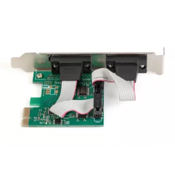 DIGITUS Serial I/O, 2 prievadų, PCIe papildymo plokštė su 2 x DB9 M lizdu ir žemo profilio kronšteinu, MCS9901 mikroschemų rinkinys