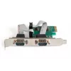 DIGITUS Serial I/O, 2 prievadų, PCIe papildymo plokštė su 2 x DB9 M lizdu ir žemo profilio kronšteinu, MCS9901 mikroschemų rinkinys