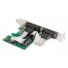 DIGITUS Serial I/O, 2 prievadų, PCIe papildymo plokštė su 2 x DB9 M lizdu ir žemo profilio kronšteinu, MCS9901 mikroschemų rinkinys