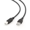 GEMBIRD USB 2.0 A-B laidas 3m (10ft) - juodas / didmeninė pakuotė (ccp-USB2-ambm-10)