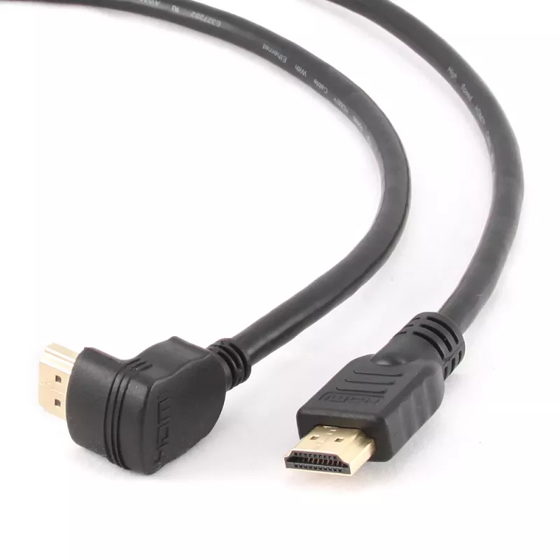 GEMBIRD High Speed HDMI laidas su Ethernet, 90 laipsnių kampu į viršų, 3m