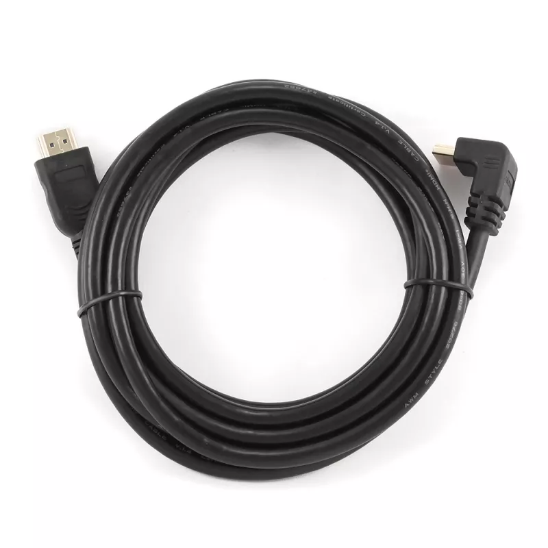 GEMBIRD High Speed HDMI laidas su Ethernet, 90 laipsnių kampu į viršų, 3m