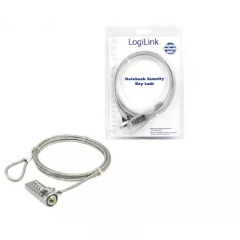 Nešiojamojo kompiuterio apsaugos spyna LogiLink NBS002 su kodu, kabelis 1,5 m