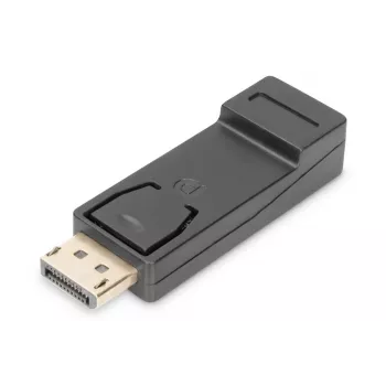 DIGITUS ASSMANN adapteris DisplayPort į HDMI A tipas, vyriška/moteriška, su užraktu, CE, juodas