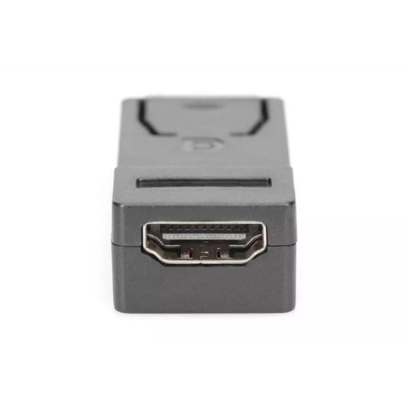DIGITUS ASSMANN adapteris DisplayPort į HDMI A tipas, vyriška/moteriška, su užraktu, CE, juodas