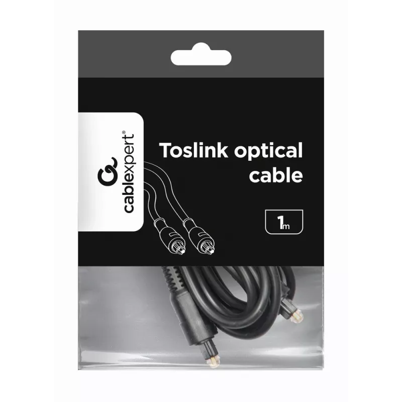 Gembird CC-OPT-1M 1 m Toslink optinis audio kabelis juodas