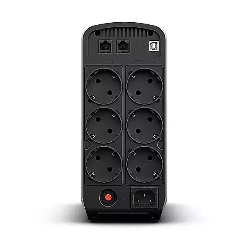 Nepertraukiamo maitinimo šaltinis CYBERPOWER CP900EPFCLCD — 0,9 kVA (540 W), 6 AC lizdų, LCD, grynas sinusas, bokštas