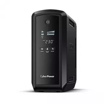 Nepertraukiamo maitinimo šaltinis CYBERPOWER CP900EPFCLCD — 0,9 kVA (540 W), 6 AC lizdų, LCD, grynas sinusas, bokštas