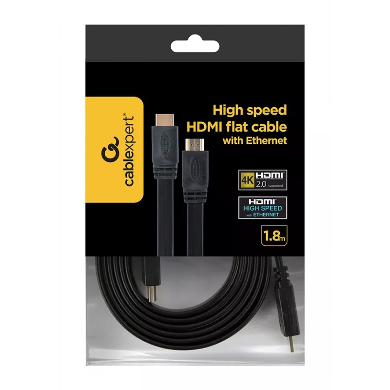 GEMBIRD plokščias HDMI kabelis vyriška–vyriška, 20 m