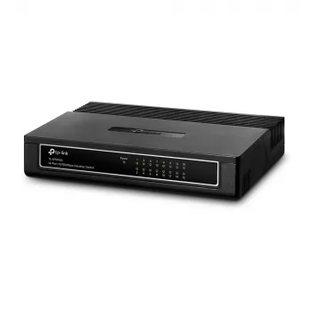 TP-Link TL-SF1016D 16 prievadų Fast Ethernet nevaldomas komutatorius, stalinis / montuojamas į stelažą