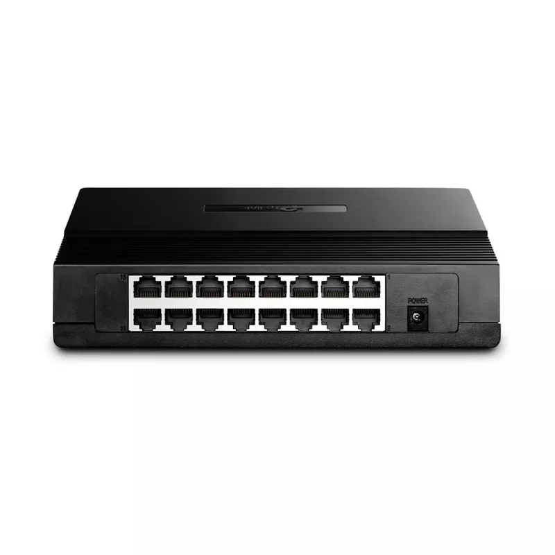 TP-Link TL-SF1016D 16 prievadų Fast Ethernet nevaldomas komutatorius, stalinis / montuojamas į stelažą