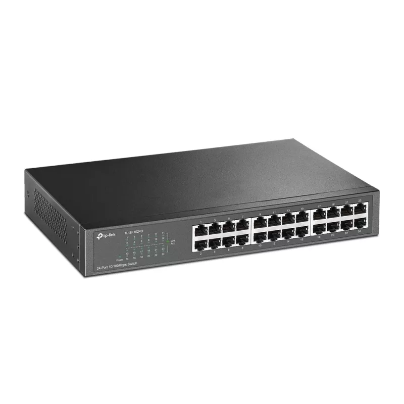TP-Link TL-SF1024D tinklo jungiklis, nevaldomas, Fast Ethernet (10/100), pilkas