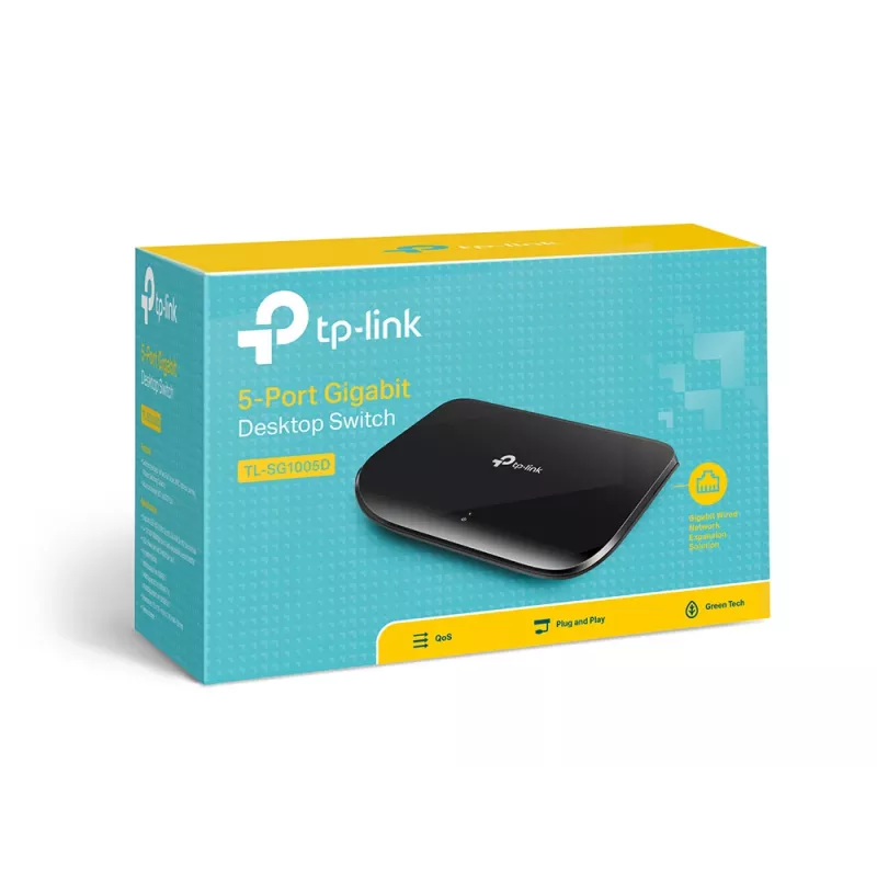 TP-Link TL-SG1005D 5 prievadų Gigabit darbalaukio jungiklis, nevaldomas