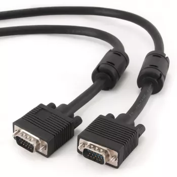 Gembird Premium VGA HD15M/HD15M dvigubai ekranuotas su 2 ferito žiedais 2,0 m laidas / juodas
