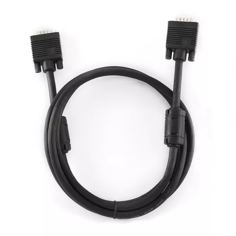 Gembird Premium VGA HD15M/HD15M dvigubai ekranuotas su 2 ferito žiedais 2,0 m laidas / juodas