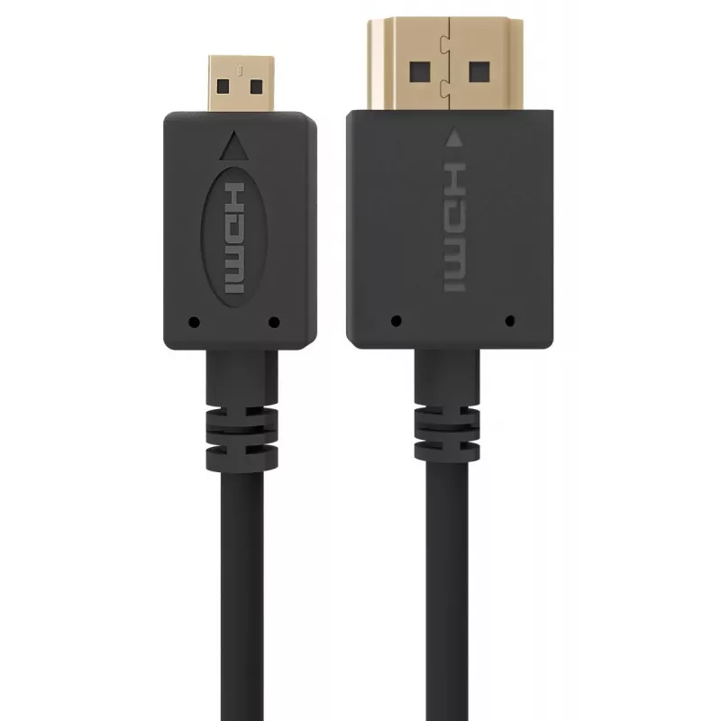 GEMBIRD HDMI vyriškas į micro D vyrišką laidas su auksuotais jungtimis 2,0 m juodas