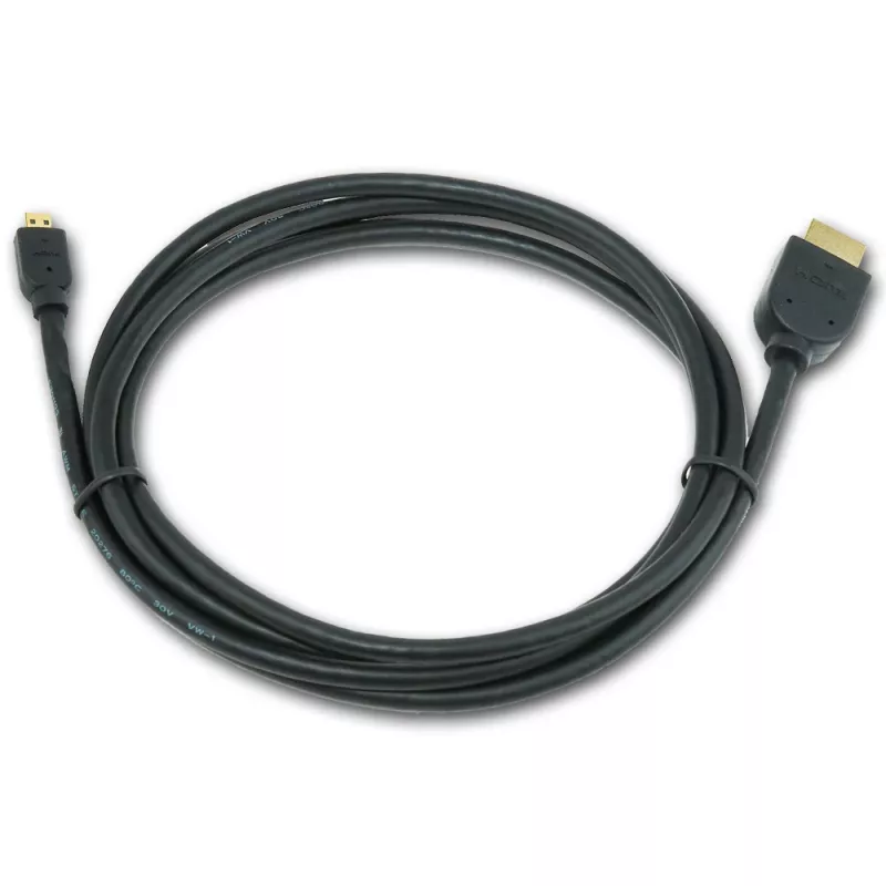 GEMBIRD HDMI vyriškas į micro D vyrišką laidas su auksuotais jungtimis 2,0 m juodas