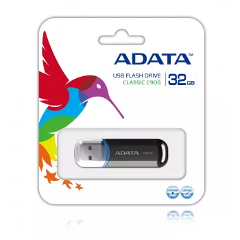 ADATA 32GB C906 USB atmintukas USB Type-A 2.0 Juodas