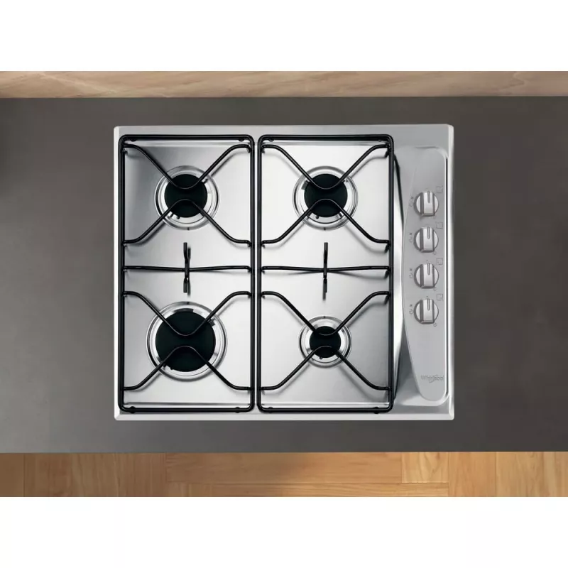 Whirlpool AKM 268/IX nerūdijančio plieno įmontuojama dujinė kaitlentė 4 zonos